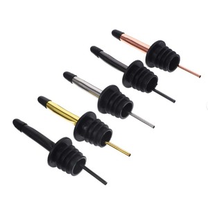 Verseur de vin en acier inoxydable avec bouchon de liège pour bar et garniture de cocktail - Product Image 3