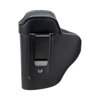 Étui à pistolet en cuir de vache véritable imperméable IWB OWB pour port dissimulé, avec clip de ceinture à dégagement rapide pour la chasse et le tir en extérieur