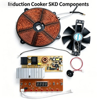 Kit complet de pièces SKD pour cuisinière à induction : Bobine, ventilateur, carte mère, panneau de commande, capteurs pour assemblage DIY et réparation d'appareils