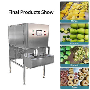 Machine à éplucher automatique en acier inoxydable à haute productivité pour fruits et légumes, pompe pour noix de coco, avocat, melon, orange, kiwi, poire - Product Image 6