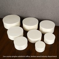 Boîte à dessert ronde en bois de peuplier pour cheesecake basque, gravée et personnalisable, pour pâtisserie, aliments et cadeaux