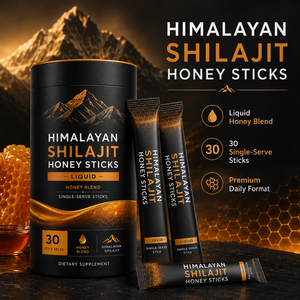 Natural Himalayan Shilajit Honey <b>Sticks</b> with Shilajit Resin Low-Sugar Oral Liquid for Energy Support - Product Image 4