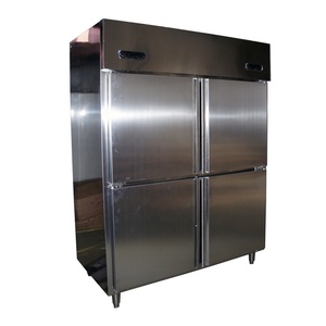 Refrigerador Vertical de Acero Inoxidable para Restaurante, Doble Temperatura, 28 <span class=keywords><strong>Cu</strong></span>. Refrigerador de <span class=keywords><strong>4</strong></span> Puertas en Venta - Product Image 1