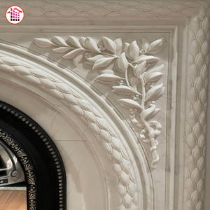 <span class=keywords><strong>Cheminée</strong></span> en marbre sculpté sur mesure en gros, cadre de <span class=keywords><strong>cheminée</strong></span> en <span class=keywords><strong>pierre</strong></span> naturelle <span class=keywords><strong>blanche</strong></span> avec décor en relief floral, <span class=keywords><strong>pierre</strong></span> naturelle <span class=keywords><strong>blanche</strong></span> - Product Image 3
