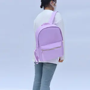 Zaino da viaggio per ragazze alla moda personalizzato borsa da scuola in Nylon con doppia cerniera per bambini