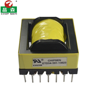 Échantillon rapide personnalisé, chargeur GaN à isolation 12V 24V 48V, transformateur d'alimentation haute fréquence ETD34