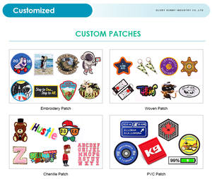 Professionele leverancier van geborduurde patches, op maat gemaakte geborduurde patches, kledinglogo's, kleurrijke geborduurde patches, designer patches. - Product Image 6