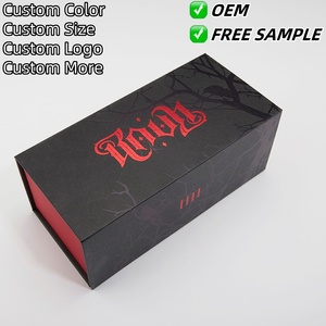 Biểu Tượng Tùy Chỉnh Nam Châm Màu Đen Giấy Gấp Hộp Quà Tặng Bao Bì Sang Trọng Từ Nước Hoa Trang Điểm Bao Bì Mỹ Phẩm Quà Tặng Gấp Hộp - Product Image 2