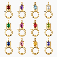 YUNCHENG OEM Collier Pendentif Personnalisé en Laiton Plaqué Or 18K avec Fermoir Lobby et Zircon Cubique, Bijou Délicat en Or pour Femme