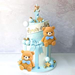 Set di 31 Decorazioni per Torte a Forma di Orsacchiotto, Decorazioni per Baby Shower, Decorazioni per Torte di <span class=keywords><strong>Compleanno</strong></span>, Decorazioni per Torte per Bambini - Product Image 3