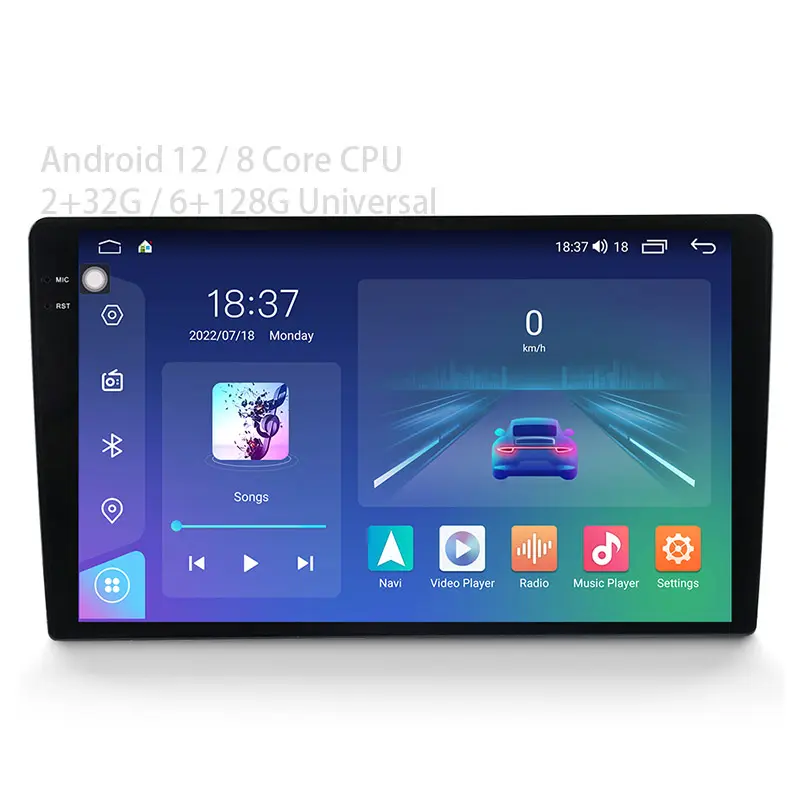 2.5D Ips 9.5 schermo da 10 pollici lettore per auto verticale Android Dvr navigazione Touch Screen autoradio per Camry