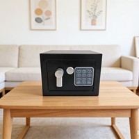 HYYSAFE HYY140 Mini Caja Fuerte Electrónica Digital de Acero con Cerradura de Llave para Almacenamiento de Documentos y Joyas en el Hogar
