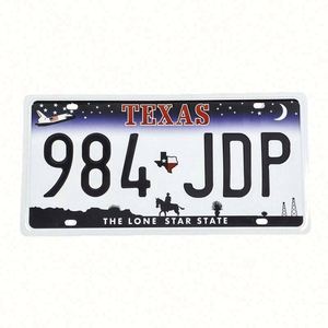 Nueva Placa de Matrícula Coleccionable de Aluminio Impresa Personalizada de Alta Calidad y Precio Económico, Modelo USA, Chapada en Oro, con Letras en Relieve - Product Image 1