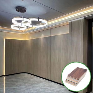 Panneau mural de salle de bain WOOCAN <span class=keywords><strong>3D</strong></span> en bambou et bois, écologique, imperméable, avec installation adhésive - Product Image 2