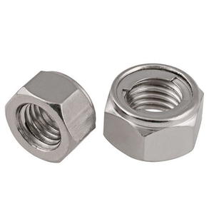 Hình lục giác khóa hạt thịnh hành mô-men xoắn loại thép không gỉ kim loại din980m với hai mảnh OEM máy chủ đề DIN mạ kẽm Mũ 004 - Product Image 1