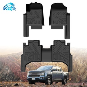 Alfombrillas de Coche de TPE Impermeables para Todo Clima, 3-3.5mm de Grosor, Diseño Geométrico, Juego Completo de 3 Piezas, Marca KQD, 1 Año de Garantía - Product Image 3