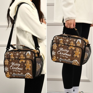 Christmas Festival Custom Logo Promotional Outdoor Insulated Thermal Cooler Bag Portable Food Takeway <b>Lunch</b> <b>Box</b> Bag - Product Image 5