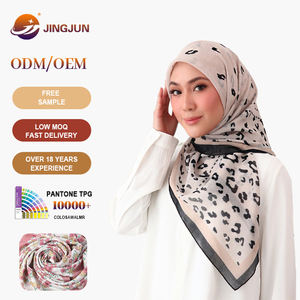 マレーシアカスタムプリントコットンVoileスクエアスカーフ<span class=keywords><strong>Hijab</strong></span>ソフトシルクTudung Bawal夏Hijabsモスリン女性用即席卸売 - Product Image 1