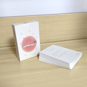 Tùy Chỉnh Song Ngữ Màu Hồng Thời Điểm Tốt Vài Câu Hỏi Thẻ Trò Chơi Cho Người Lớn In Kỹ Thuật Vui Vẻ Trở Lại Và Phía Trước Thiết Kế - Product Image 2