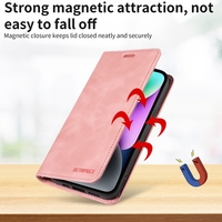Étui portefeuille magnétique en cuir FRID Protection pour iPhone 17 Air 16E 16 15 Plus 14 13 Mini 12 Pro Max 11 XR X XS – Coque à clapet rétro