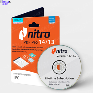 Tikeys 24/7 Chat Nitro PDF Pro 14/13 Oficial, Genuino, Original, Global, para Edición de PDF de por Vida, 1PC, Online y Manual - Product Image 1