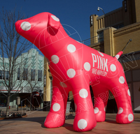 Modèle de chien animal gonflable d'usine décoration gonflable de chien de publicité énorme pour la promotion