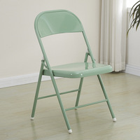 Chaise pliante moderne en métal, portable, pour adulte, style Instagram, pour salle à manger, chaise photo, pour la maison, le dortoir, l'appartement, siège supplémentaire