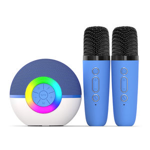 Çift mikrofon ile Mini kablosuz hoparlör ses sistemi ses KTV karaoke sistemi profesyonel şarkı açık hoparlör T97 - Product Image 2