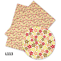 136 cm * 30 cm Professionnel personnalisé Coloré Imprimé feuilles et fleurs Faux tissu En Cuir PU pour la Fabrication Du Chapeau