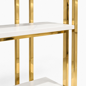 Exhibidores de Acero Inoxidable Dorado de Lujo con Diseños 3D Gratuitos, Estante de Exhibición con Cajones para Minoristas, Exhibidor de Bolsas para <span class=keywords><strong>Boutique</strong></span> - Product Image 3