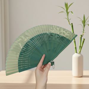 Éventail pliant en bambou personnalisé avec logo, style européen traditionnel espagnol, écologique, vente en gros, portable pour promotion - Product Image 2
