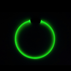 Collar de perro LED recargable por USB reflectante Animal sólido TPU brillo seguridad estándar correa para mascotas accesorios para caminar perros iluminados - Product Image 3