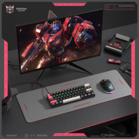 ONIKUMA G55-Clavier mécanique filaire USB rétro-éclairé par LED, 61 touches, pour ordinateur de bureau ABS