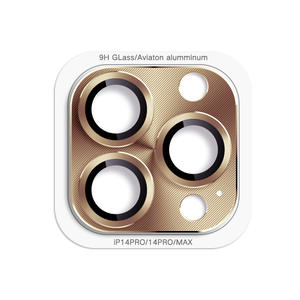 Cubierta de teléfono móvil de vidrio templado de grado AAA CD para <span class=keywords><strong>iPhone</strong></span> 15 Promax 14Promax 9D 3D con Protector de lente de cámara de metal completo - Product Image 1