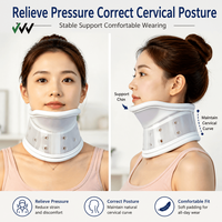 Attelle de cou respirante, utilisation à domicile, soutien du cou, correcteur de posture cervicale, attelle de cou réglable pour adultes