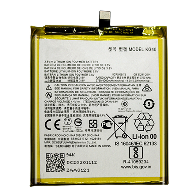 Original KG40 for Motorola G8 Play Akku Moto One Macro Dual 4000mAh New 0 Cycle
