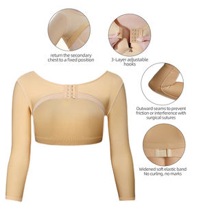 Mujeres Post Op Cirugía Espalda Delgada Liposucción Compresión Prenda Top Adelgazante Moldeador de brazo superior para mujeres - Product Image 5