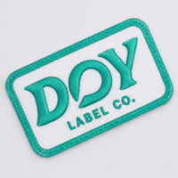 Fer sur tissu vêtement 3D Logo étiquettes fournisseur personnalisé broderie lettres Badges patchs pour vêtement