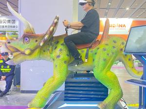 Fournisseur de dinosaures animatroniques Modèle de tour de dinosaure VR en grandeur nature - Product Image 3