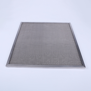 Filtre à air métallique avec cadre en alliage d'aluminium, service OEM pour unités de traitement d'air commerciales, taux de filtration élevé - Product Image 3