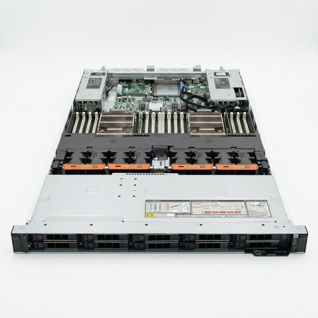 Hot Selling New / Refurbished Delll 1U Rack Server R660 8SFF R660 10SFF NVME Server GPU Supported Server for AI