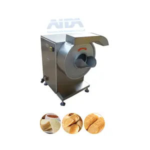 Mesin pembuat chip kentang Sampi renyah kecil mesin pembuat kentang goreng skala beku segar dengan Diskon