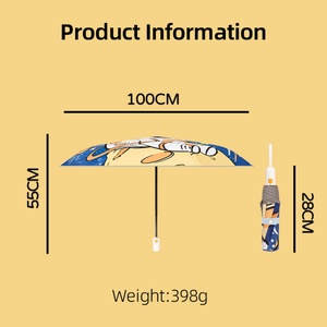 Auto Open Close Foldable Fiberglass <b>Umbrella</b> for Adults One Hand Operation Quick Dry UV Protection Portable Rain Sun Use Wood - Product Image 2