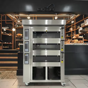 Industriale 32 vassoio resistente rotativo tostapane <span class=keywords><strong>forno</strong></span> per pane prodotti <span class=keywords><strong>da</strong></span> <span class=keywords><strong>forno</strong></span> Diesel/elettrico/Gas di alimentazione 220V per Pizza torta di cottura - Product Image 2