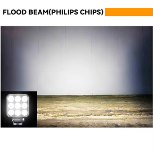 Luz LED Cuadrada para Tractor de 4 <span class=keywords><strong>Pulgadas</strong></span> con Certificación Emark, 12V 24V, Haz de Luz Amplio, para Uso Agrícola y Todoterreno - Product Image 3