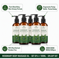 Aceite de Masaje a Base de Plantas con Aroma a Romero y Lavanda, Hidratante y Suavizante para el Cuidado de la Piel Corporal, Set de Regalo para Spa, OEM ODM 100ml