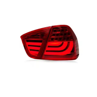 Feux arrière modifiés GTS OLED Dragon Scale pour BMW Série 3 E90 berline 2005-2008, signal séquentiel fumé noir IP67