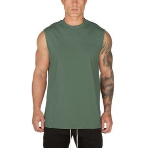 Camiseta Deportiva de Verano para Hombre, sin Mangas, con Logotipo Personalizado, 100% Algodón, Cuello Redondo, al por Mayor - Product Image 5