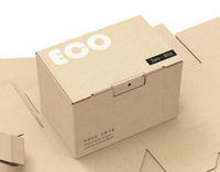 Boîtes d'expédition en carton ondulé personnalisées avec fermeture éclair, sans ruban adhésif, écologiques, pour l'envoi postal en gros