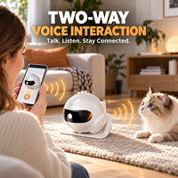Robot intelligent pour animaux de compagnie avec caméra HD, jouet laser, compagnon interactif pour chats et chiens, surveillance à domicile
